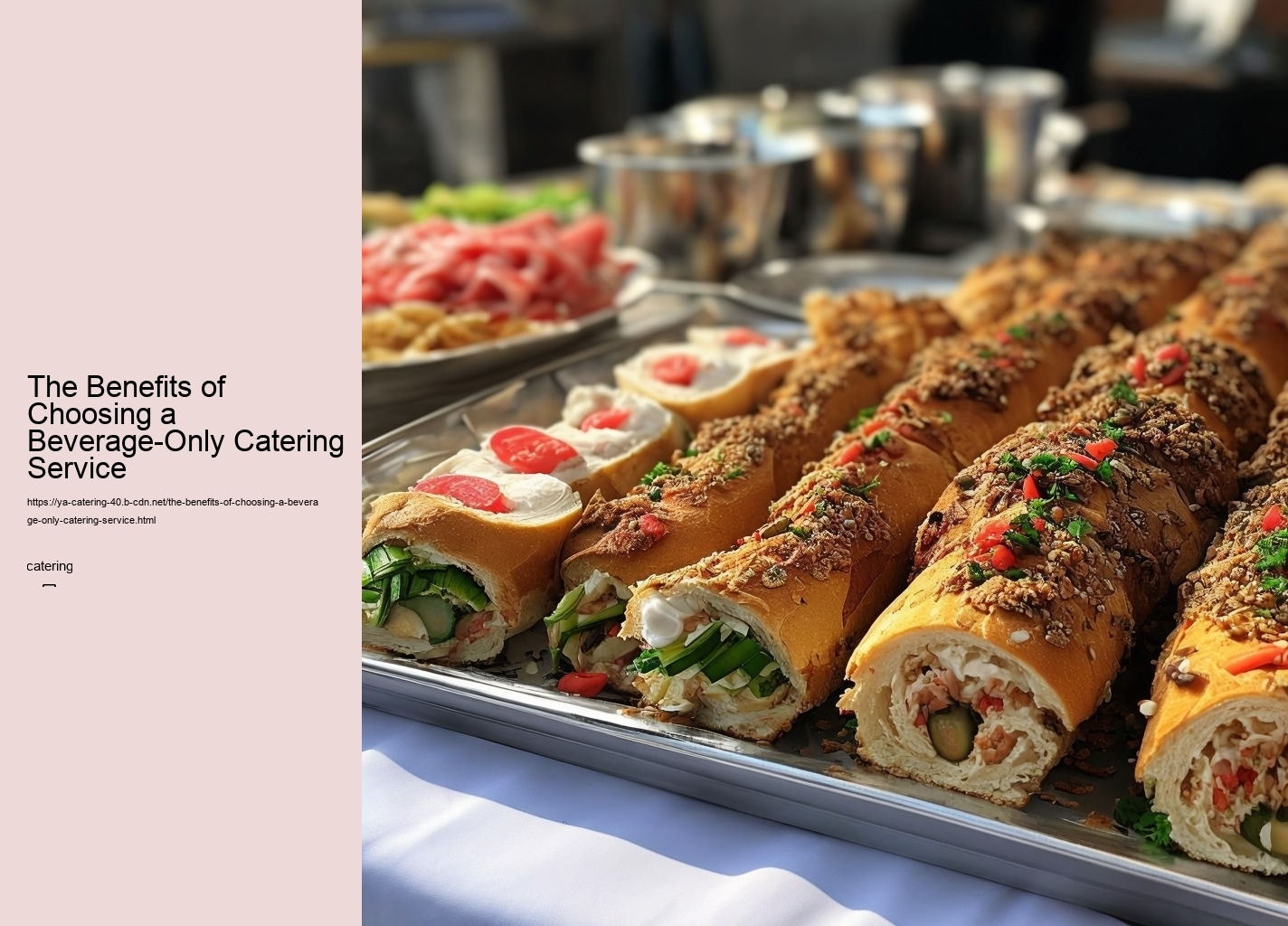 The Benefits of Choosing a Beverage-Only Catering Service